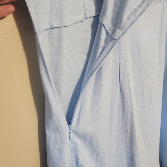 ELODIE Deep V-Neck Ruffle Minidress - Picture 4 of 6